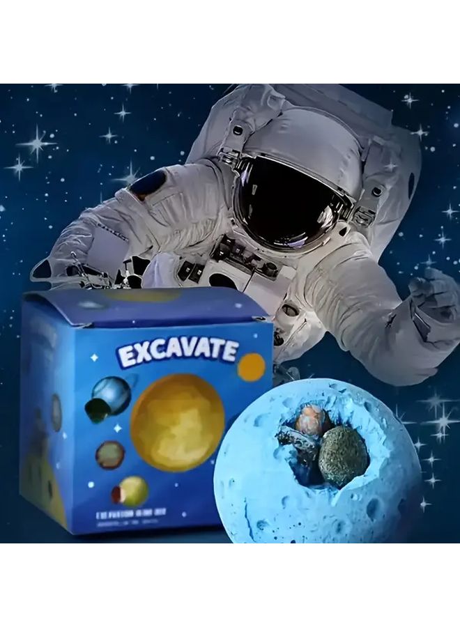 مجموعة حفر الأحجار الكريمة للأطفال لعبة علم الفضاء STEM مع كرات الكوارتز - Image 2