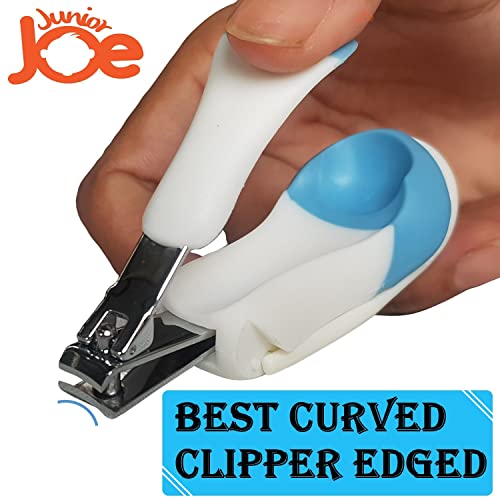 JUNIOR JOE Baby Nail Clipper with Magnifier Glass (Blue) - Image 5