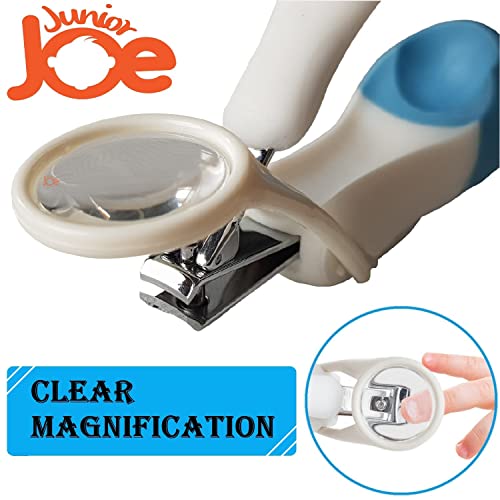 JUNIOR JOE Baby Nail Clipper with Magnifier Glass (Blue) - Image 4