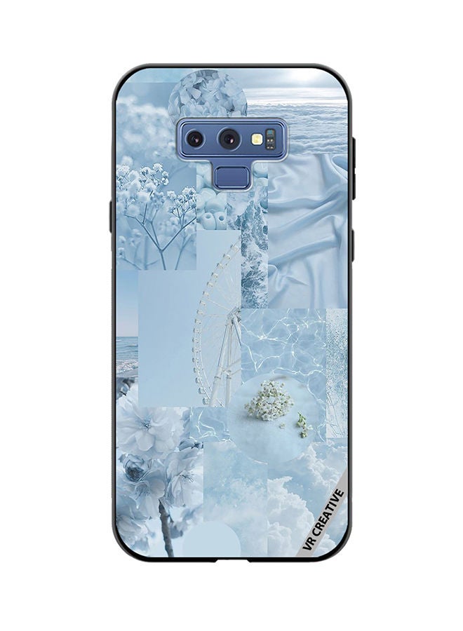 VR CREATIVE Protective Case Cover For Samsung Galaxy Note 9 Light Blue College Design  Multicolour - Image 1