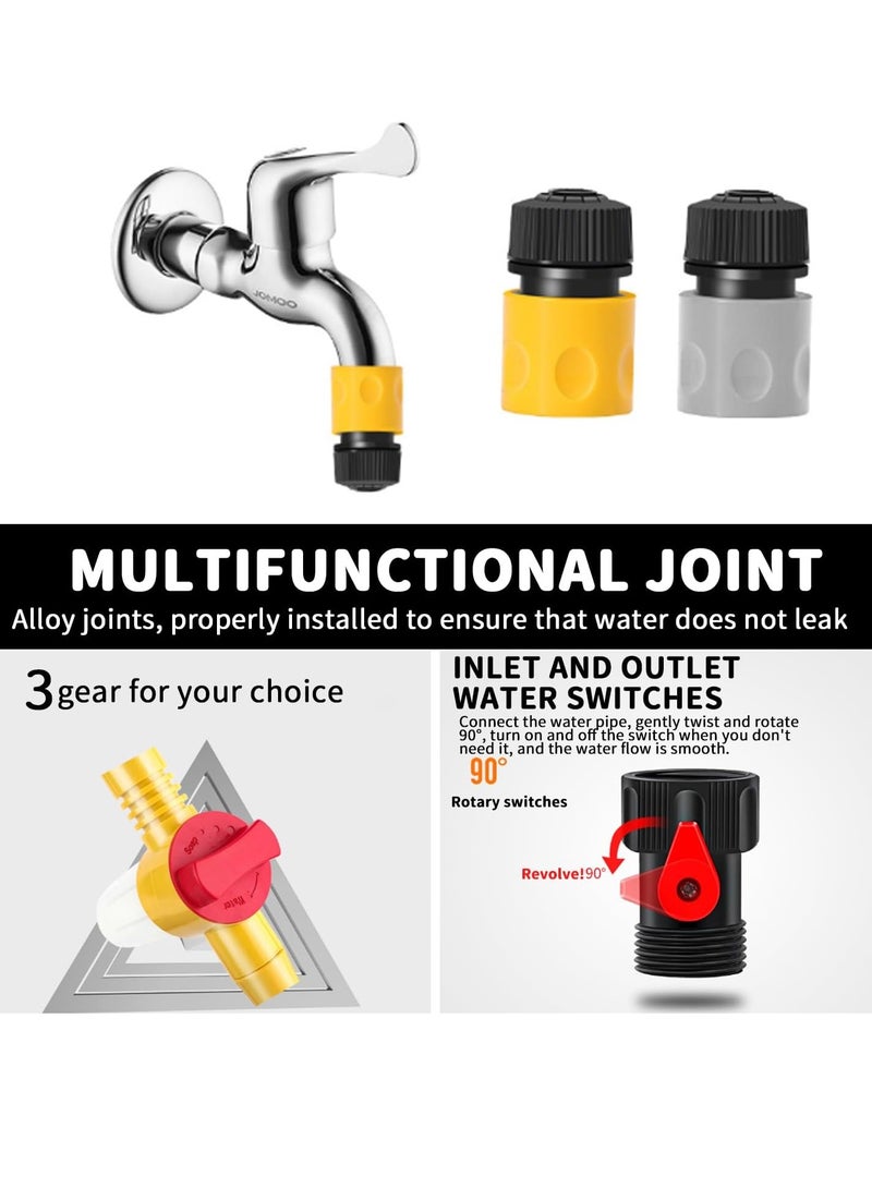 Auto rotary cleaning brush with soap dispenser and hose fitting  soft bristles for automotive  long handle rotary mop cleaning brush  water flow - Image 5