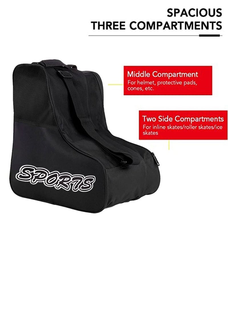 Sports Skates Bag for Ice Skate and Inline Roller Skate and Accessories, One Size  - Image 3