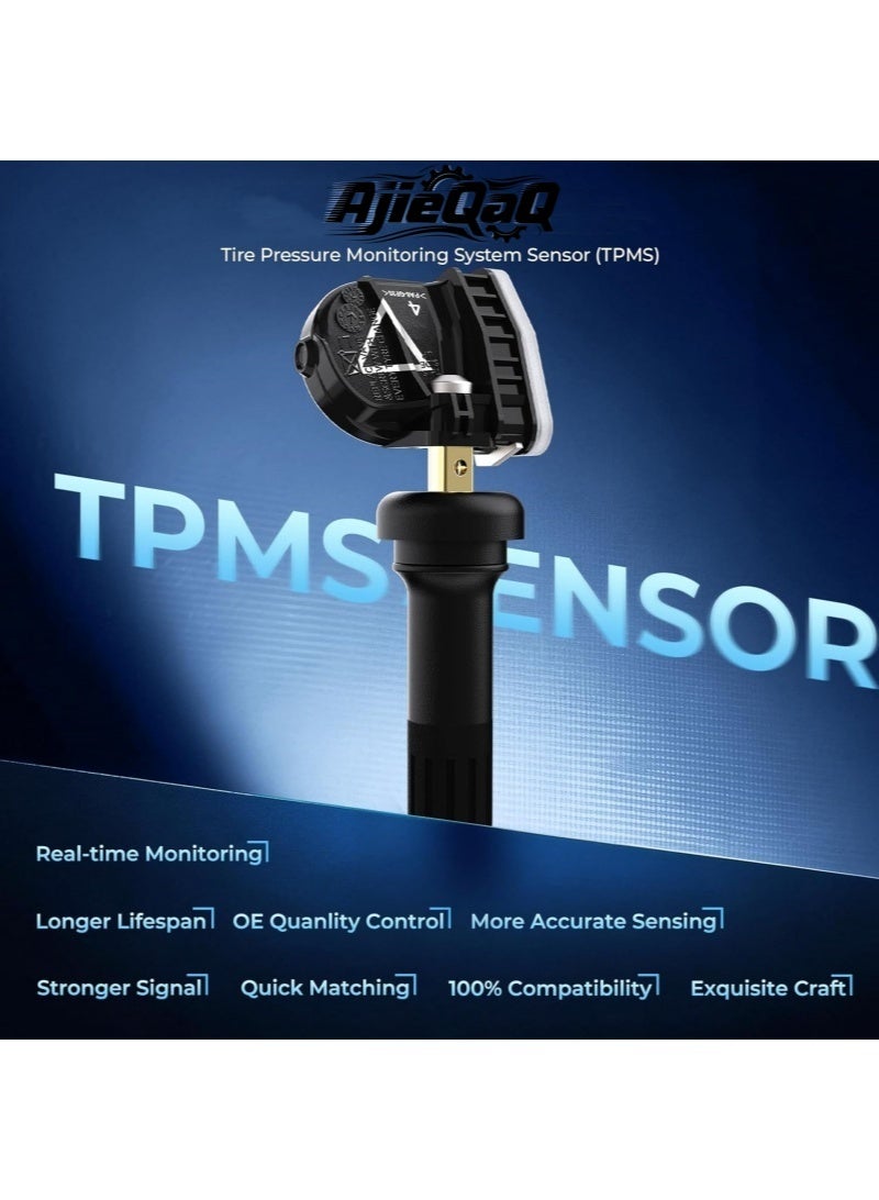 AjieQaQ 4PCS TPMS Sensor, 433MHz Tire Pressure Monitor Sensors Compatible with Chevy Cadillac Buick GMC Replace OE# 13598773,13516165 - Image 5