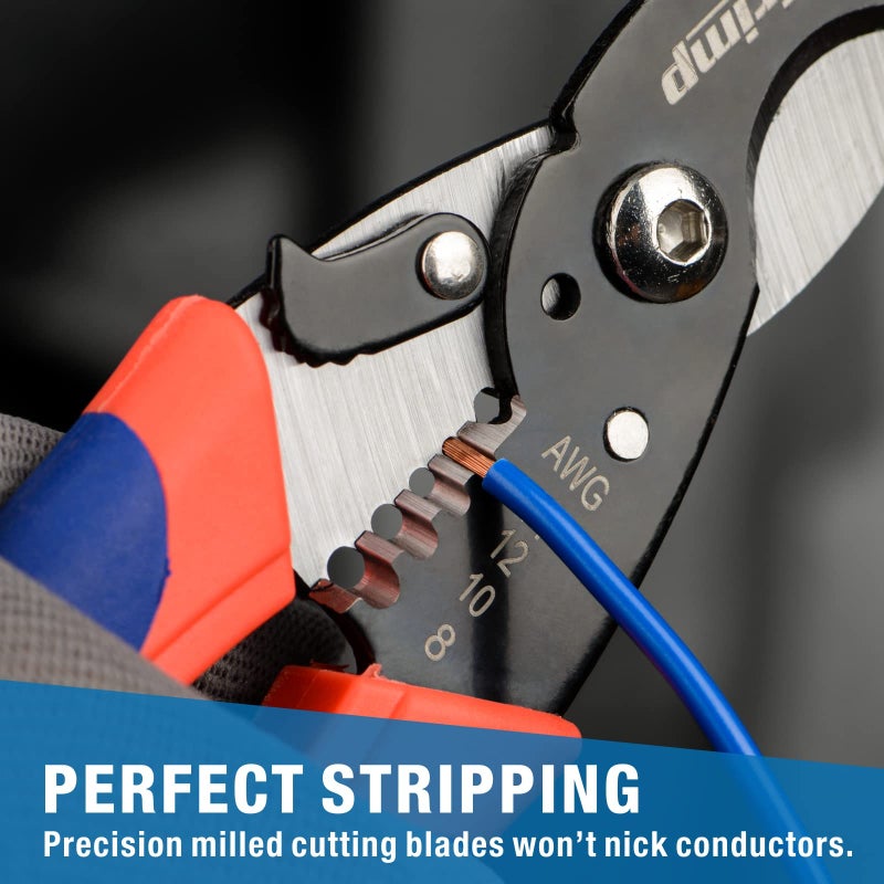 iCrimp Wire Stripper Cable Cutter 2 in 1 Multifunction Wire Cutting Tool Stripping Tool - Image 4