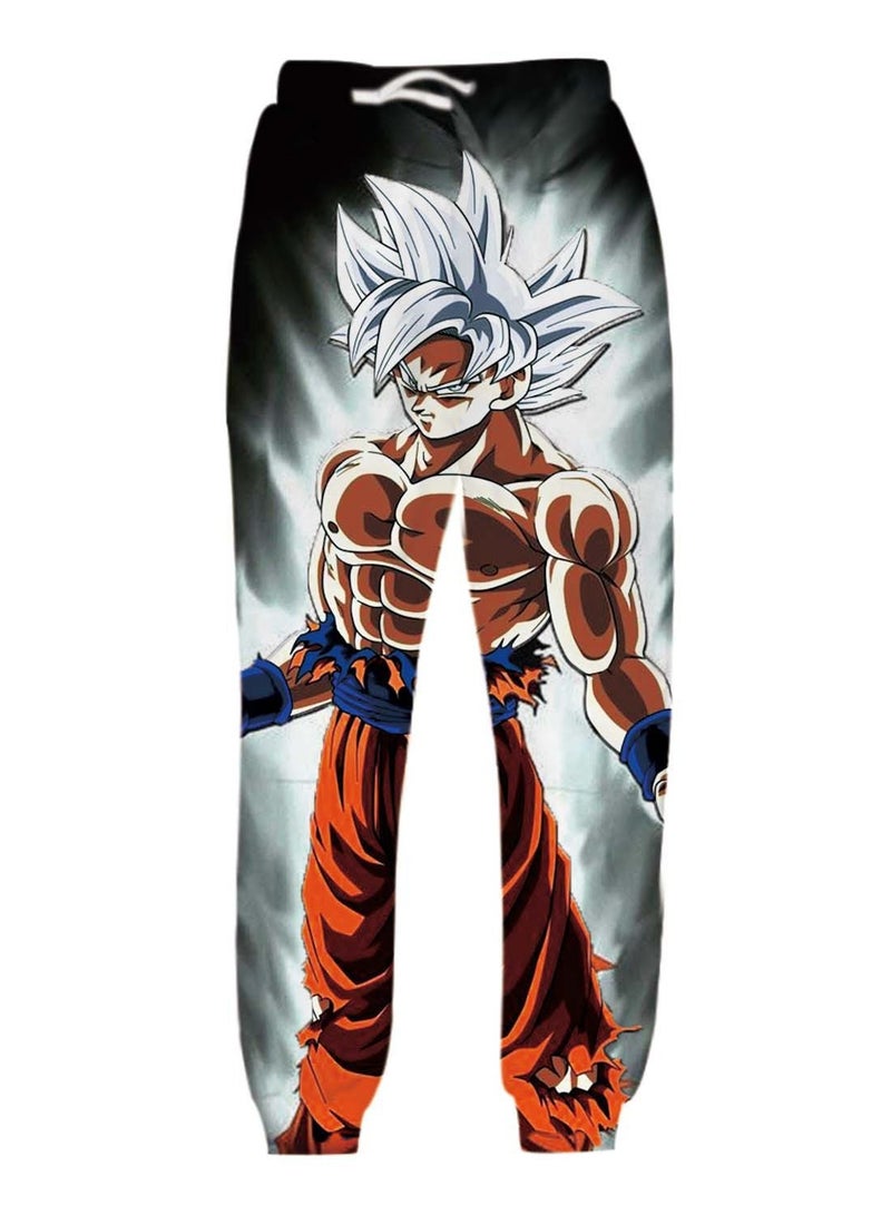 KUYING New Dragon Ball Printed Straight Tube Loose Casual Pants - Image 1