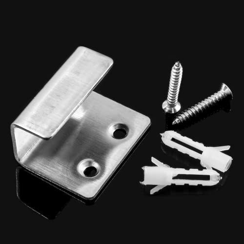 Luomorgo 10 Pcs Tile Display Wall Hanger, Stainless Steel Wall Mount Brackets Hook, Heavy Duty Tile Hanger for Mirrors, Picture Frame Ceramic Wall Display (Large Size, Silver) - Image 5