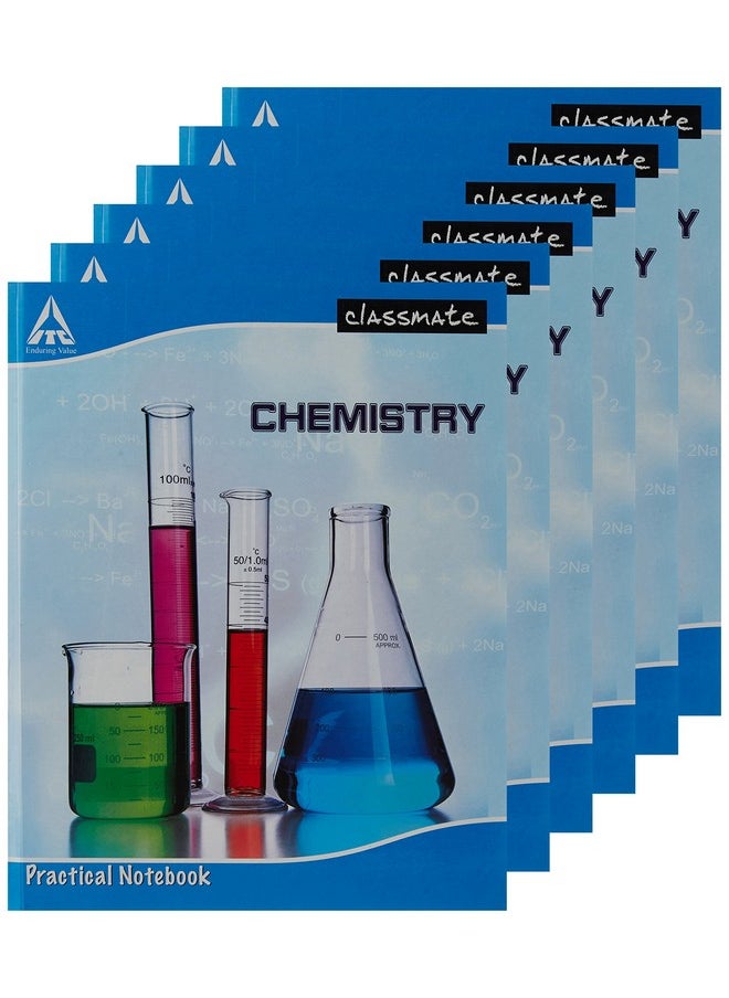 classmate Classmate Itc Practical Notebook - Chemistry - 28 X 22 Cm, Hard Cover, Single Line (Pack Of 6)  - Image 1