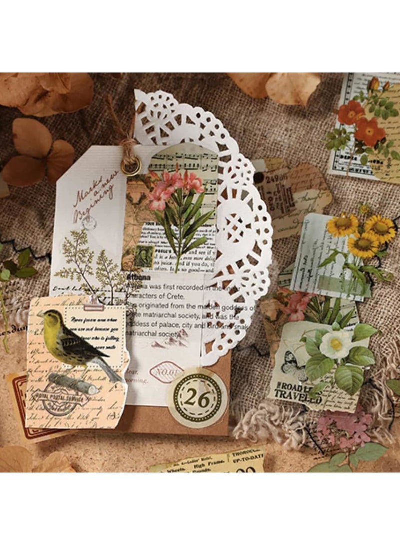 SOLARAE Vintage Pattern Paper, Scrapbooking Paper, Scrapbooking Journaling Junk Journals Botanical Ephemera Supplies for Card Making Art and Craft Collage Gift Wrapping - Image 4