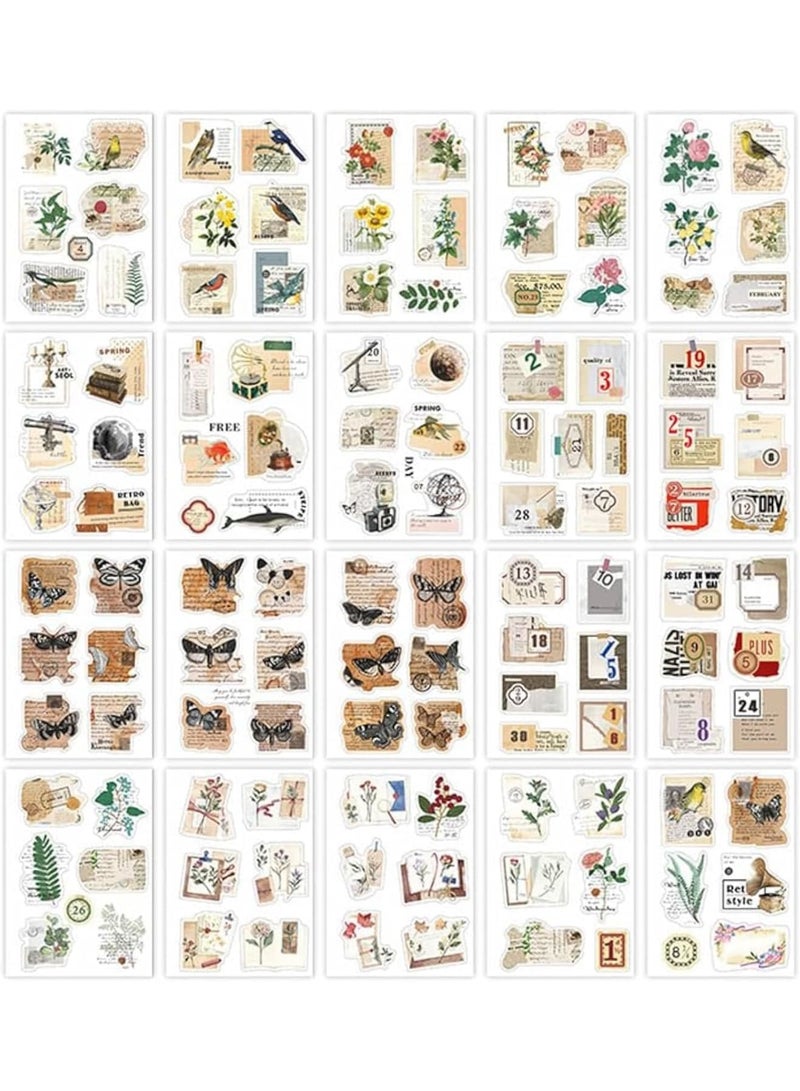 SOLARAE Vintage Pattern Paper, Scrapbooking Paper, Scrapbooking Journaling Junk Journals Botanical Ephemera Supplies for Card Making Art and Craft Collage Gift Wrapping - Image 1