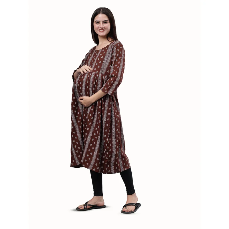 CEE 18  Women's Maternity Feeding Kurti with Zippers for Women | Best Price UAE