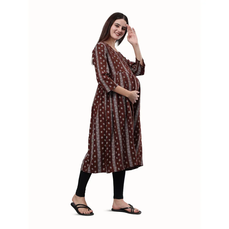CEE 18  Women's Maternity Feeding Kurti with Zippers for Women | Best Price UAE
