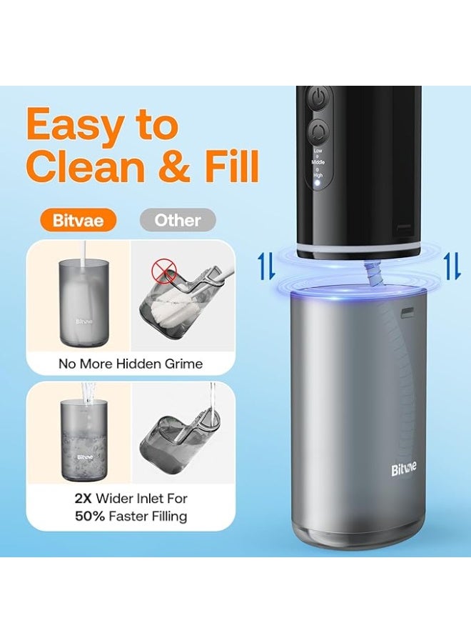 Bitvae Portable Water Flosser for Teeth | Bitvae P1 Mini Dental Floss and Water Floss Pick | Cordless Telescopic Tank Oral Irrigator | IPX7 Waterproof Cleaner for Sensitive Teeth and Braces | Travel Tooth Brush Companion - Image 5