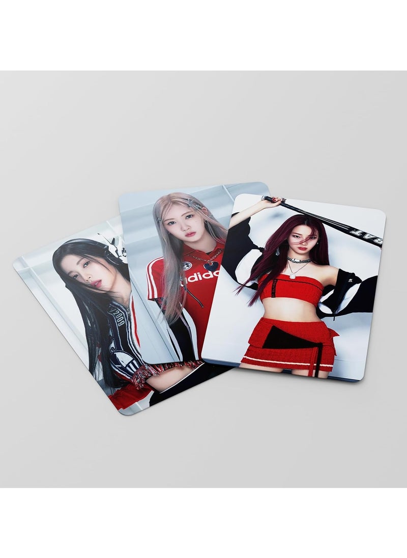 Generic - 55 Pcs BABYMONSTER Photocards Kpop BABY MONSTER 'BATTER UP' New Album Lomo Cards Set BABYMONSTER Greeting Card with Postcards Box Mini Photocards Haram Message Card Gift for Fans Collection - Image 1