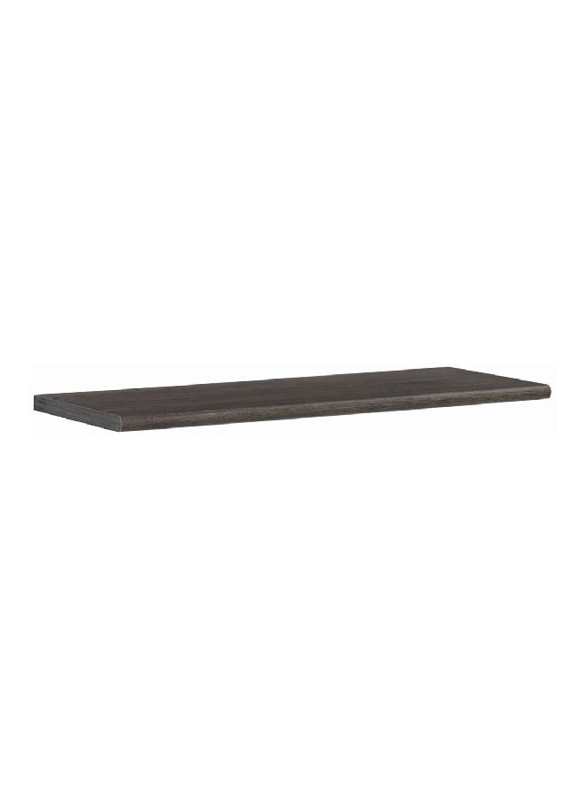 Superior Quality Wall Mounted Rectangular Wooden Shelf Black 1.8 x 30 x 60 cm 15476
