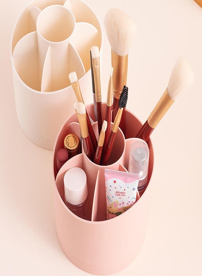 VRUKSH ENTERPRISES Plastic Cosmetics Storage Box, Dresser Desktop Organizer, Large Capacity, Rotating Pen Holder, Makeup Brush, Eye Shadow, Lipstick Rack - Image 5