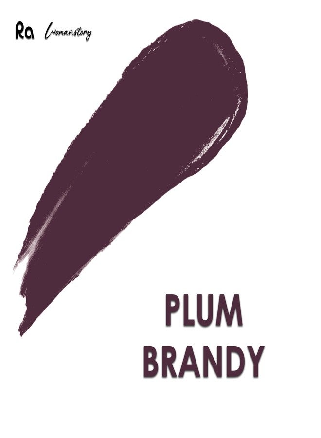 آر اي أحمر شفاه سائل مطفي من را وومان ستوري | يدوم حتى 12-15 ساعة | غني بالأصباغ | عبوة سوداء مع لون - برقوقي داكن - بنفسجي - Image 5