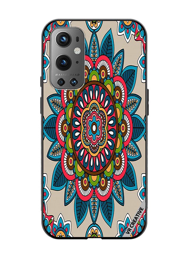 VR CREATIVE Protective Case Cover For OnePlus 9 Pro Indian Mandala Design Multicolour - Image 1