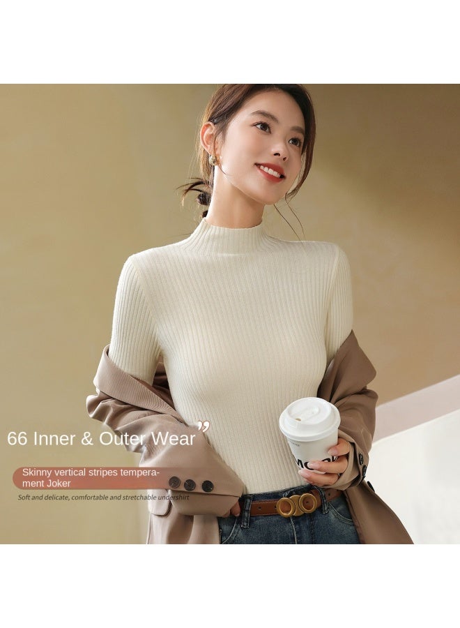 Baleno Autumn Fashion Small Stand Collar Base Shirt Women Comfortable Versatile Slimming Long Sleeve Top High-end Wearable Outerwear - Image 5