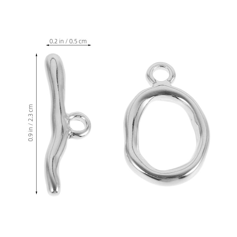Silver T Bar Toggle Clasps 5Pcs For Necklace Bracelet DIY Jewelry Making - Image 3