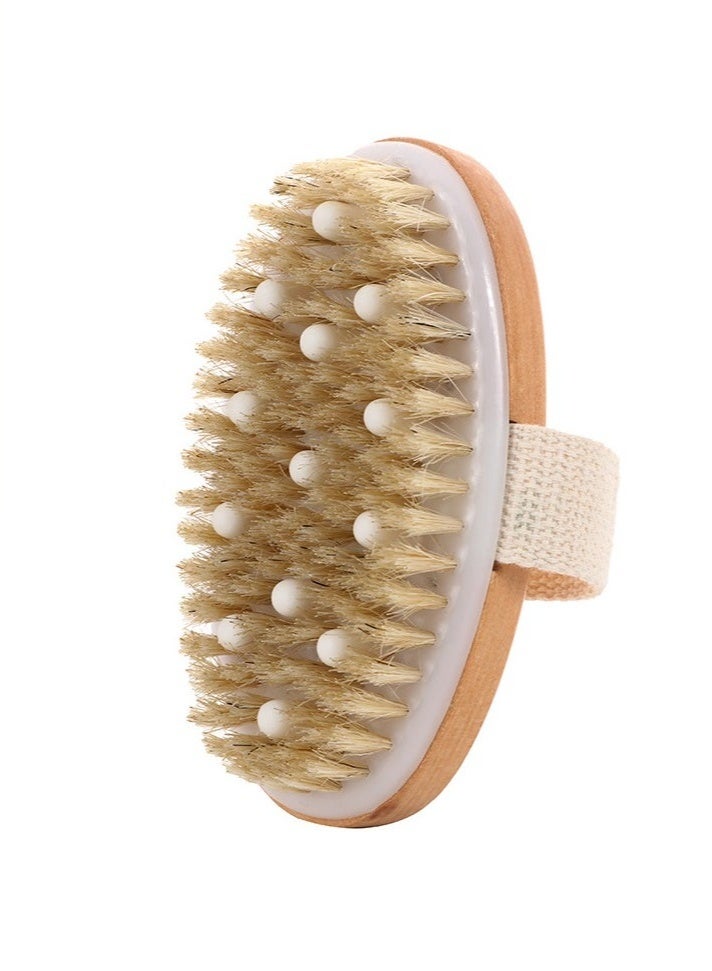 Dry and Bath Body Brush, Reduce Cellulite, Dry Brush for Cellulite and Lymphatic Drainage, Exfoliating Brush with Soft Massage Nodules, Shower Brush Body Scrubber - Image 1