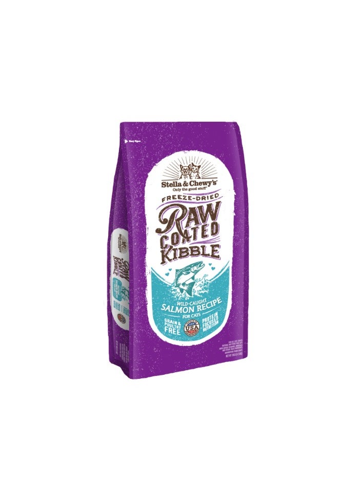 Stella & Chewys Stella & Chewys Cat-Raw Coated Kibble Salmon 4.5Kg, raw coated kibble for cats, freeze dried, food for cats, cat kibble, Raw food for cats, stella & chewy cat food, Cat food, cat dry food (10lb)  - Image 1