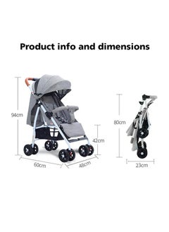 Dreeba One-click Baby Stroller A1 Grey