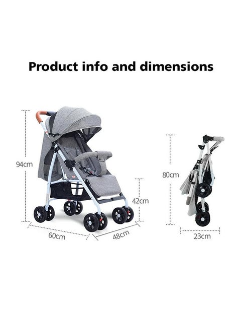 Dreeba One-click Baby Stroller A1 Grey