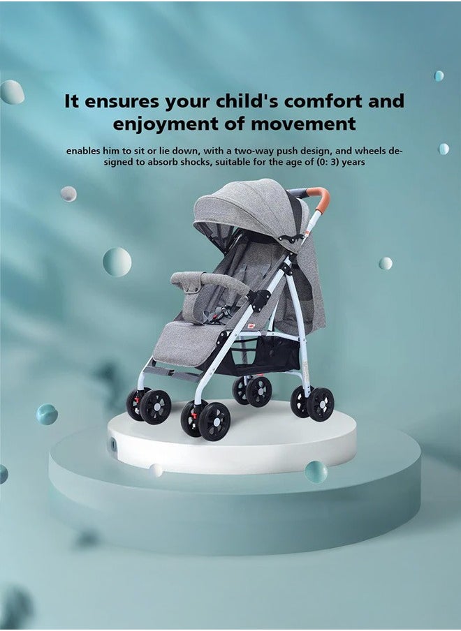 Dreeba - Dreeba One-click Baby Stroller A1 Grey - Image 1