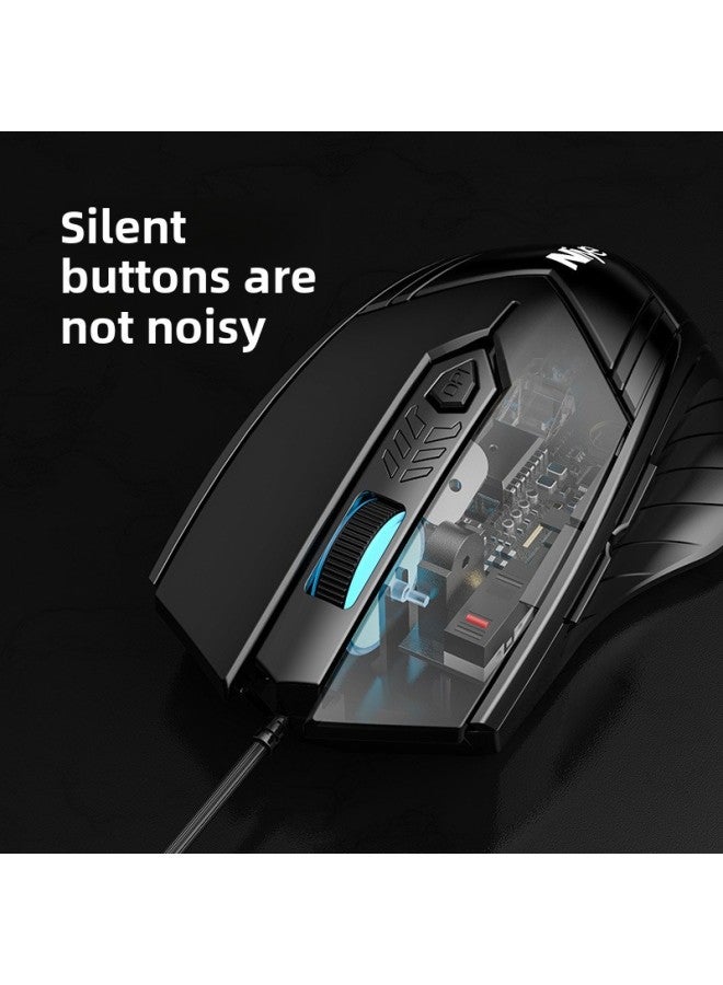 Desktop Mechanical Mouse Gaming E-sports Mute Silent Hongqingying Office Laptop Special Applicable Cable-Color:Qingying Tmall Next Day Da Qingying Will Be Shipped On The Same Day✔Buy Now And Arrive Tomorrow✔-Interface:Official Standard  - Image 3