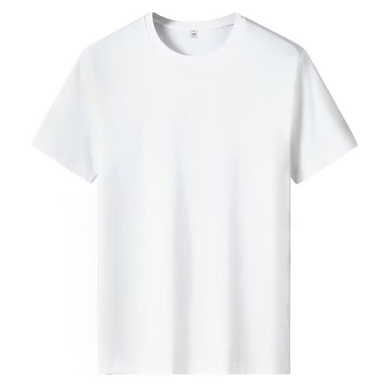 Summer Casual Shorts Mens Big Pocket Cargo Pure white short T 