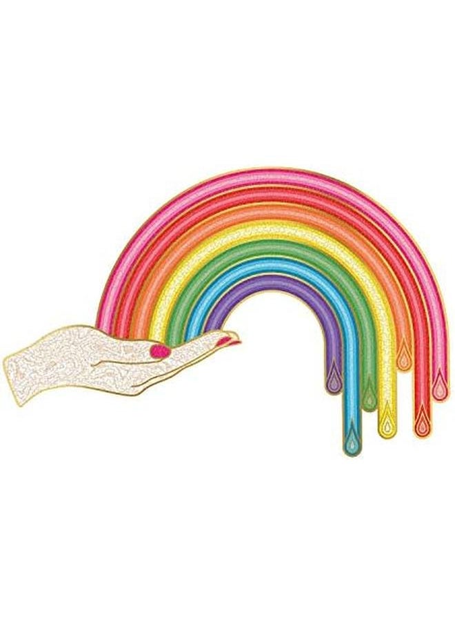 Galison - Jonathan Adler Rainbow Hand 750 Piece Shaped Puzzle - Image 1