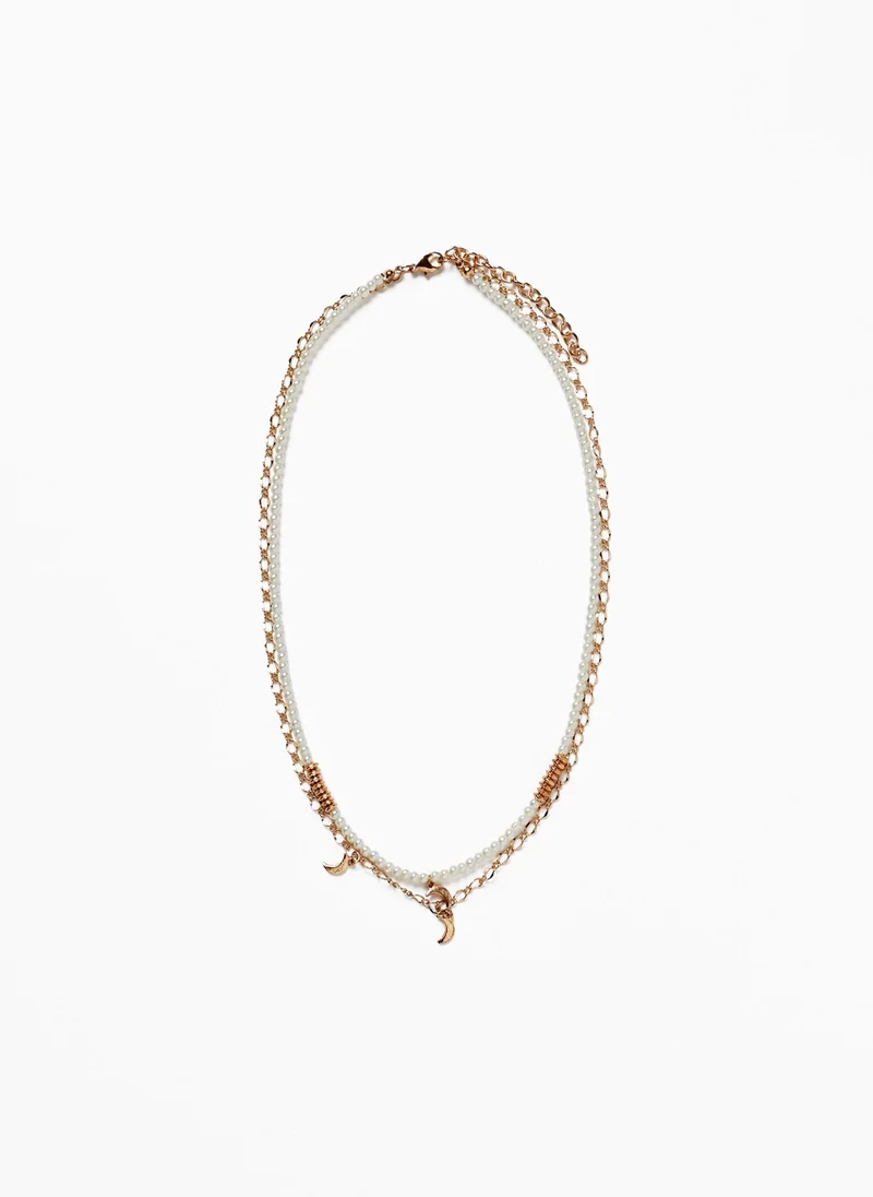 زيبي Zippy Set of Necklaces for Girls Moon, Gold