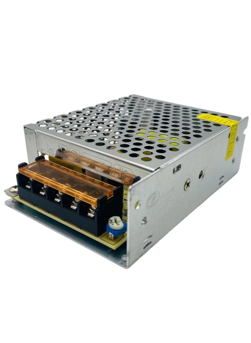 Lucky Sky Power Supply 1PC AC 220V to DC  12V 5 Regulated Transformer Switching Power Supply Driver for LED Strip Light, CCTV, Radio, Computer Project. (12V 5A) - Image 1