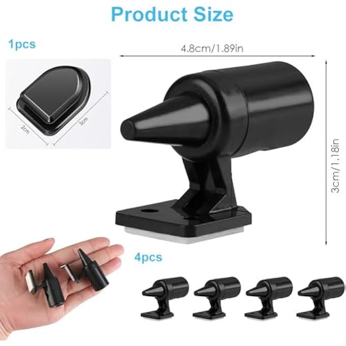 rayihni 4 x Ultrasonic Wildlife Alarm, Ultrasonic Anti-Game Whistle, Four Horns, Warning Deer Whistles, Deer Whistles for Cars, Motorcycles, Ultrasonic Deer Warning - Image 3