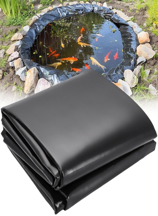 Froidesente 7 x 10 FT Pond Liner, 20 Mil Pond Liners for Outdoor Ponds, HDPE Pond Liner Preformed Easy Cutting Puncture Resistant, Pond Liners for Water Garden Fountain Waterfall, Koi Fish Aquaculture Pond - Image 1