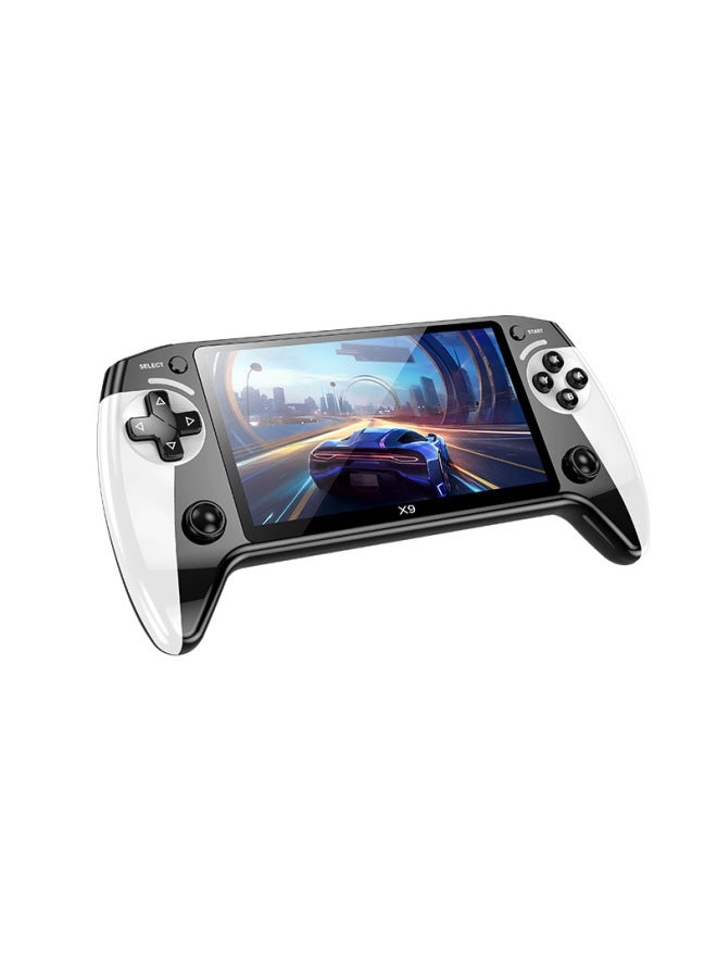 X9 Handheld Game Machine 5.5 Inch Large Screen Arcade 8 Simulator Portable Handheld Retro GBA-Model:X9 Black And White - Image 3