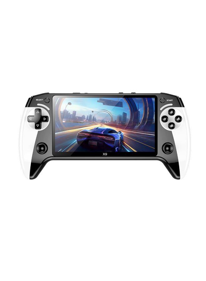 X9 Handheld Game Machine 5.5 Inch Large Screen Arcade 8 Simulator Portable Handheld Retro GBA-Model:X9 Black And White - Image 1