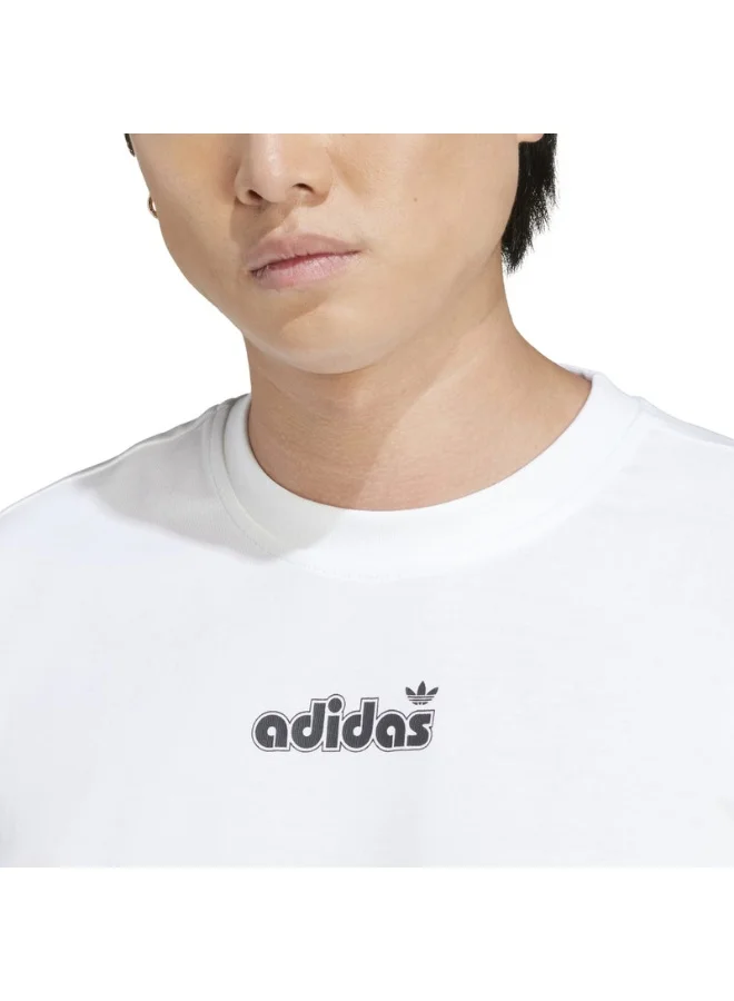 adidas تيشيرت أديداس GRFX أبيض للرجال من أوريجينالز