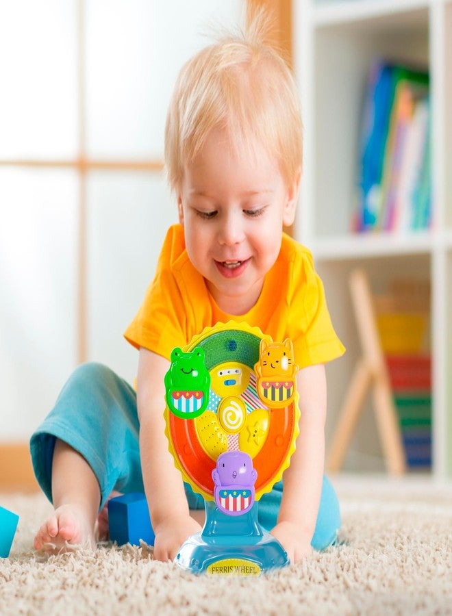 Lollipop مصباح لوليبوب المذهل بالأضواء والأصوات: اكتشف لعبة عجلة فيريس - لعبة موسيقية دوارة مع كوب شفط للأطفال والرضع، لعبة مثالية لكرسي الطعام للأطفال الصغار - Image 2