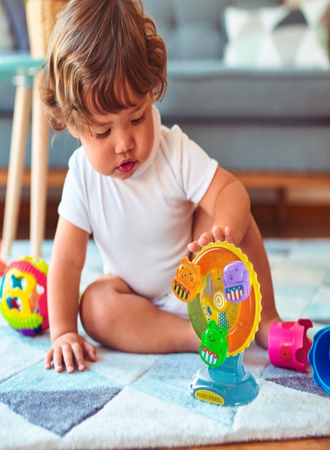 Lollipop مصباح لوليبوب المذهل بالأضواء والأصوات: اكتشف لعبة عجلة فيريس - لعبة موسيقية دوارة مع كوب شفط للأطفال والرضع، لعبة مثالية لكرسي الطعام للأطفال الصغار - Image 5