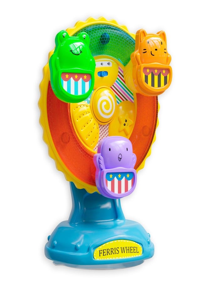 Lollipop مصباح لوليبوب المذهل بالأضواء والأصوات: اكتشف لعبة عجلة فيريس - لعبة موسيقية دوارة مع كوب شفط للأطفال والرضع، لعبة مثالية لكرسي الطعام للأطفال الصغار - Image 1