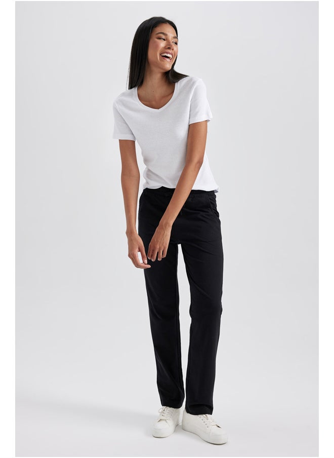 DeFacto - Woman Regular Fit Knitted Trousers - Image 1