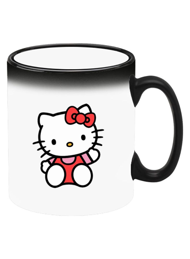 Theodor Color Changing Heat Sensitive Ceramic Mug, Image Revealed When HOT Liquid is Added! Hello Kitty Sitting - Image 2