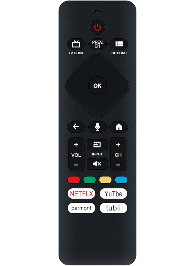 erorex Urmt26Cnd001 Replaced Remote Control Compatible With Philips Tv 43Pfl5704 F7 43Pfl5766 F7D 50Pfl5604 F7 50Pfl5704 F7 50Pfl5766 F6 50Pfl5766 F7D 55Pfl5766 F7 55Pfl5766 F7D 43Pfl5766 F6  - Image 1