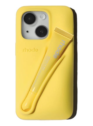 Silicone Lip Holder for Cell Phone, Lip Gloss Adhesive Sleeve for Phone, Lip Holder Stick-on Phone Case, Back Stick On Holder for iPhone Phones（Lemontini） - view 5