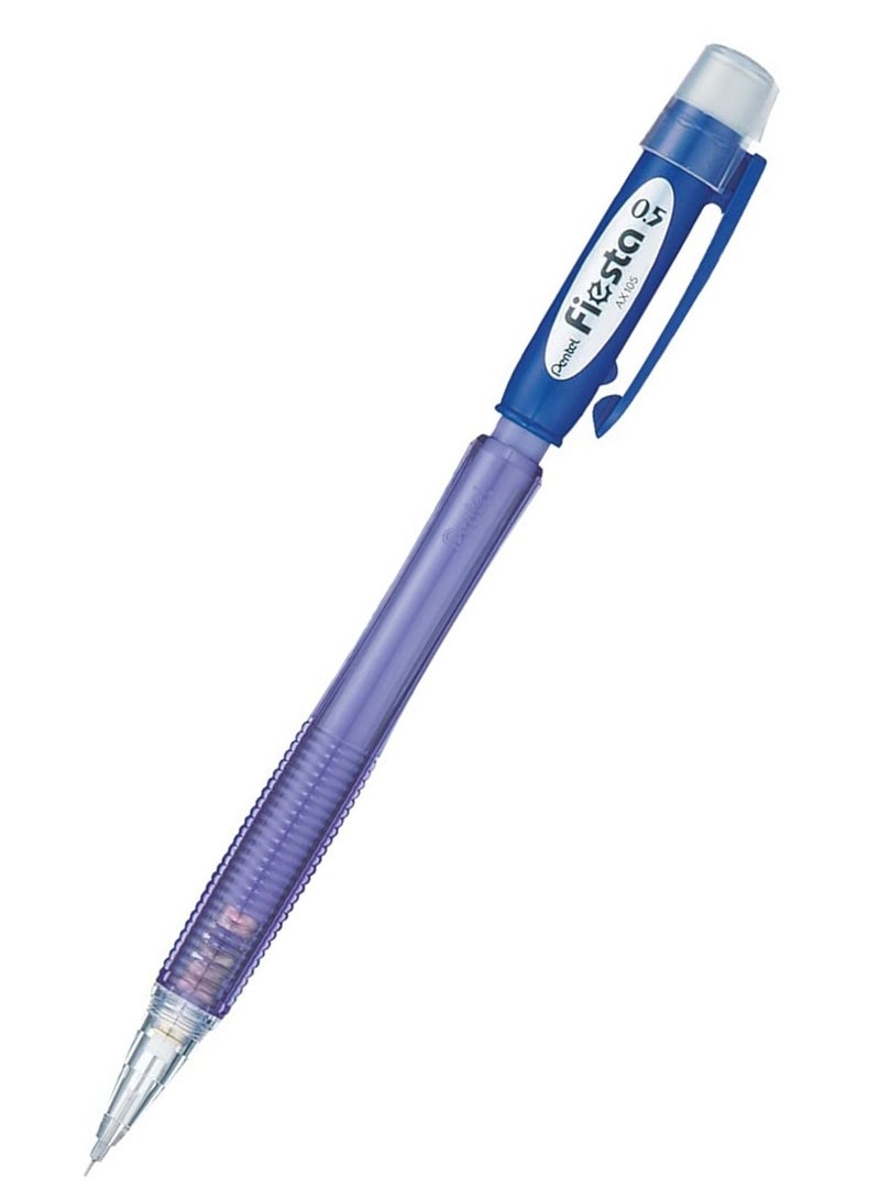 Pentel 4-Piece Fiesta Mechanical Pencil 0.5mm Tip Blue Body - Image 2