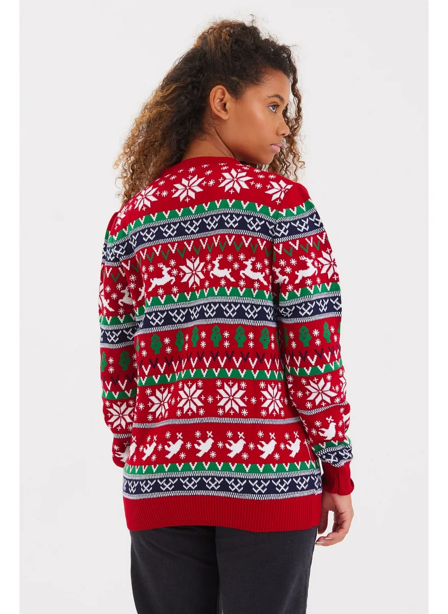 Cool Tarz Cool Style Women's Red Cristmas New Year Sweater