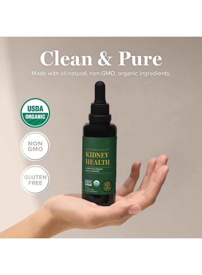 global healing center USDA Organic Kidney Health with Cranberry & Hydrangea - Kidney Cleanse Liquid Supplement & Stones Dissolver for Urinary Health - Detox & Repair Formula for Bladder Control - 2 Fl Oz - Image 4