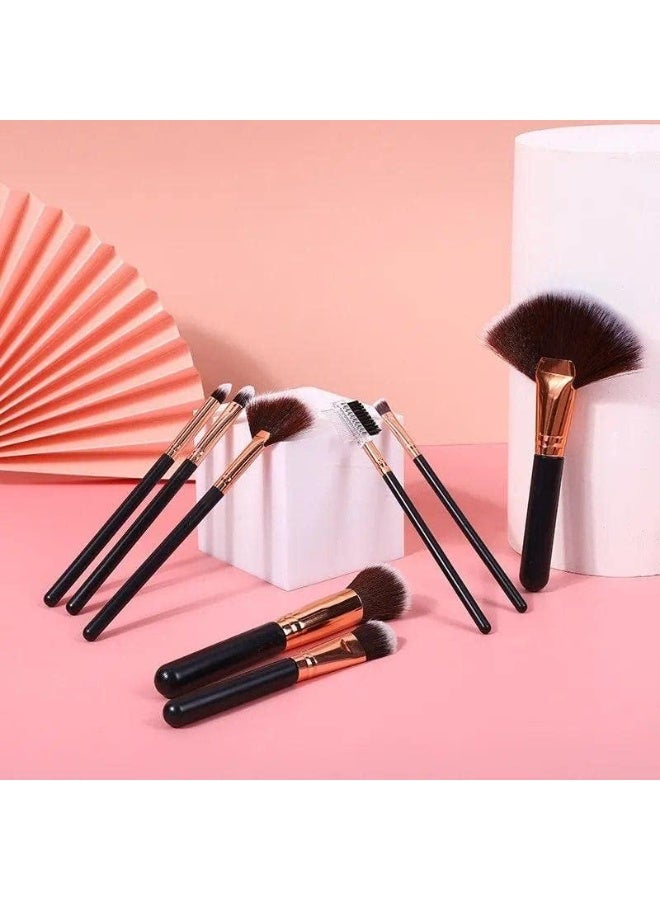 MOMENT Make Up Brushes, 8Pcs Premium Cosmetic Makeup Brush Set For Foundation Blending Blush Concealer Eye Shadow, Cruelty-Free Synthetic Fiber Bristles  - Image 2