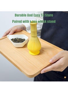 Oasisgalore 2 Pack Silicone Matcha Whisks in Green and Yellow, for Tea Ceremony and Matcha Preparation.  - Image 4